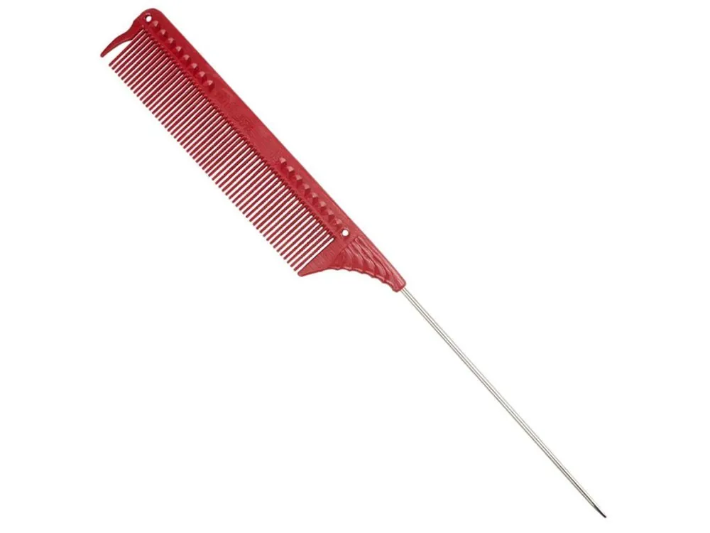 Výprodej Profesionální tupírovací hřeben JRL Pin tail comb J102 - červený