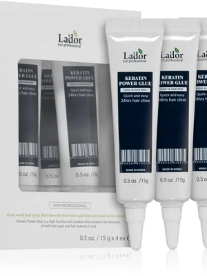 Oblíbený LA'DOR Regenerační esence na vlasy Keratin Power Glue Ampoule (4 x 15 g)