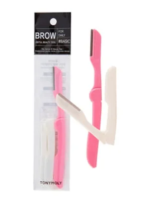TONYMOLY Břitva na obočí a citlivé partie těla Foldable Eyebrow Razor (2 ks) Akční Cena