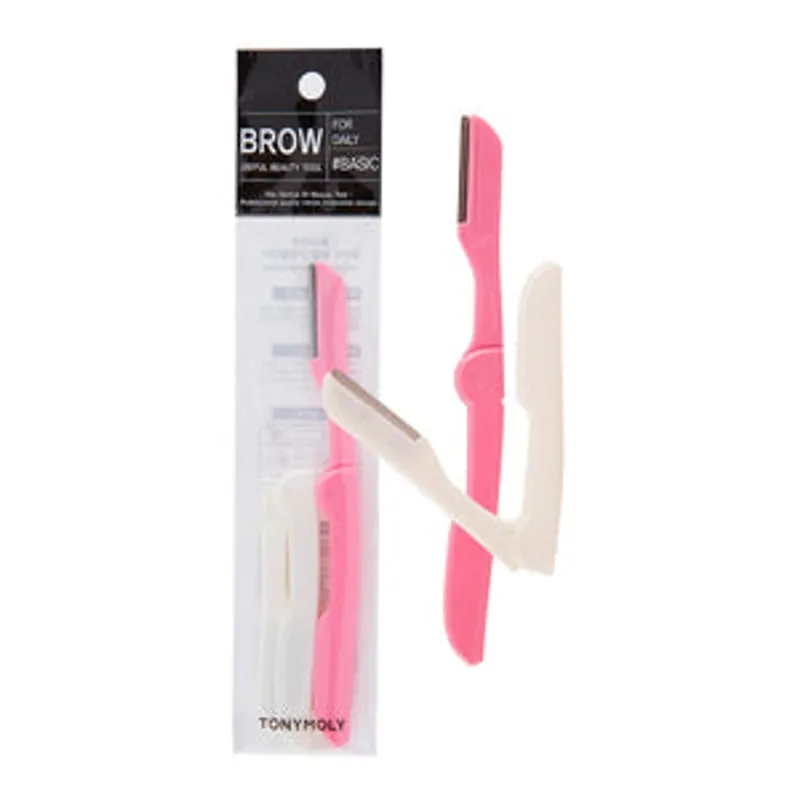 TONYMOLY Břitva na obočí a citlivé partie těla Foldable Eyebrow Razor (2 ks) Akční Cena