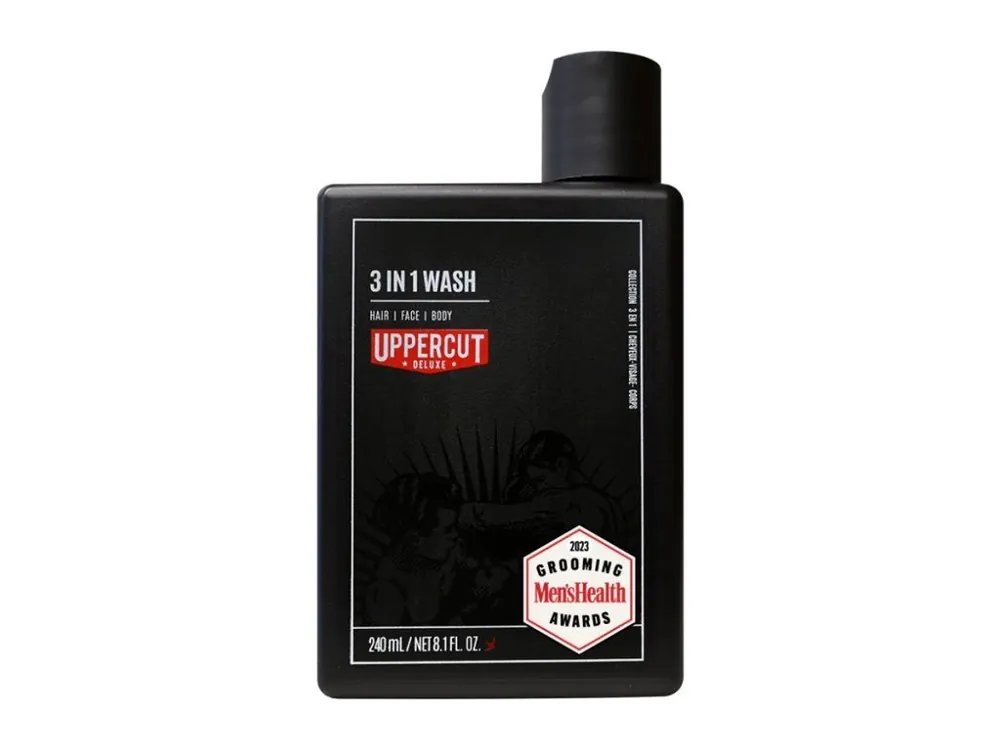 Mycí gel na tělo, obličej a vlasy UPPERCUT Deluxe 3 in 1 wash 240 ml Oblíbený
