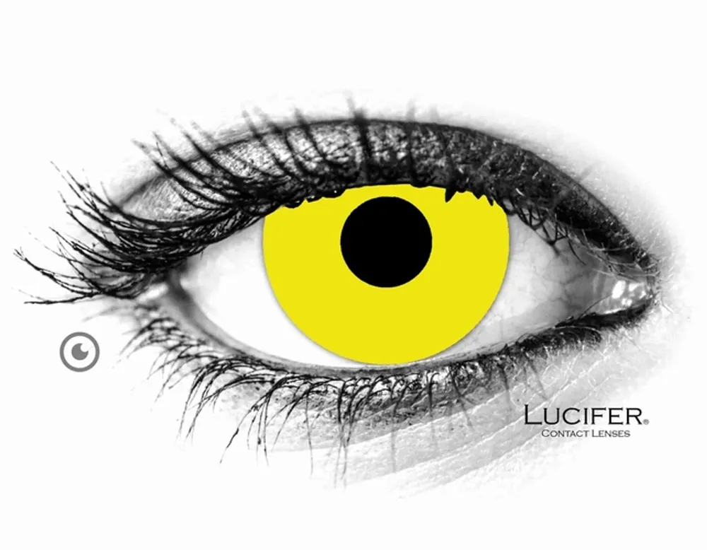 Crazy čočky - nedioptrické - VIVID YELLOW (2 čočky) Sleva