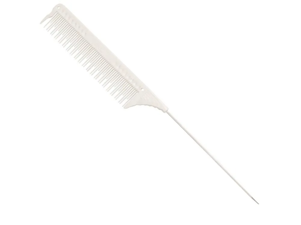 Profesionální tupírovací hřeben s kovovou špičkou JRL Teasing comb J103 - bílý Dokud Zásoby Vydrží