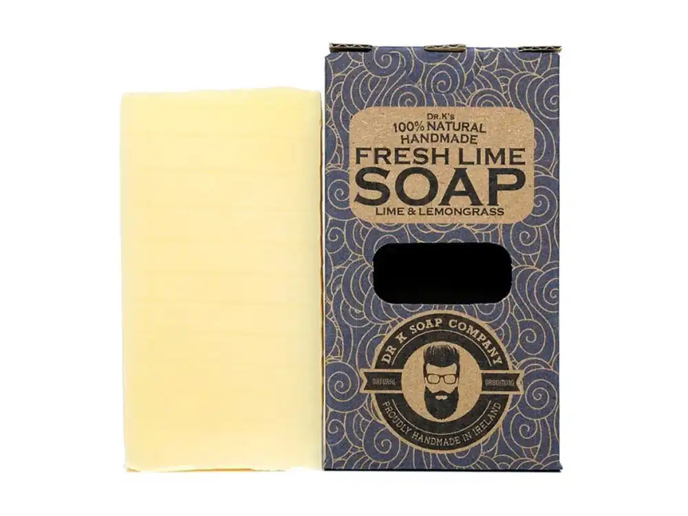 Sezónní Sleva Tuhé mýdlo s citronovou trávou a limetou DR K SOAP COMPANY Fresh lime soap XL 225 g