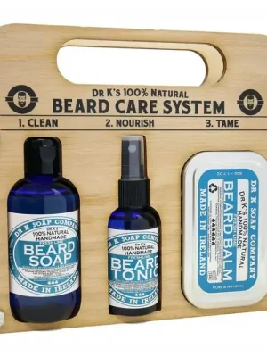 Sada pro péči o vousy DR K SOAP COMPANY Beard care system Fresh lime Cenově Výhodný