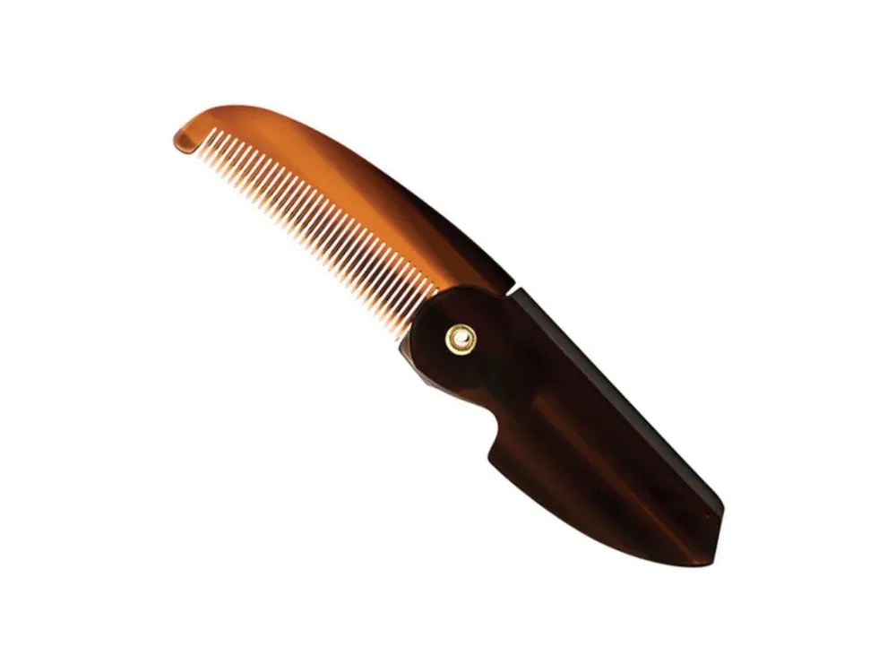 Sleva Skládací hřeben na knír DR K SOAP COMPANY Folding moustache comb
