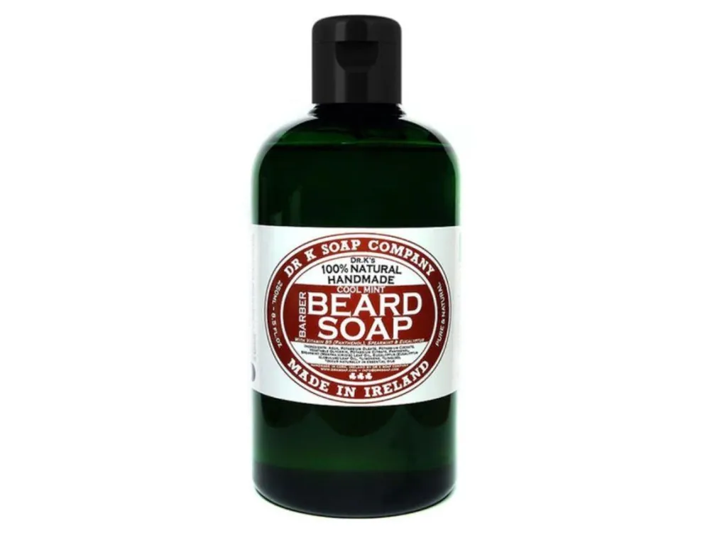 Mýdlo na vousy DR K SOAP COMPANY Barber beard soap Cool mint 250 ml Omezená Nabídka