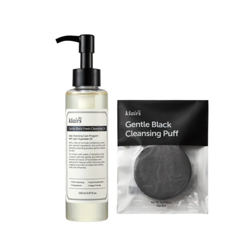 Vysoce Kvalitní KLAIRS Čistící o odličovací olej Gentle Black Deep Cleansing Oil (150ml)