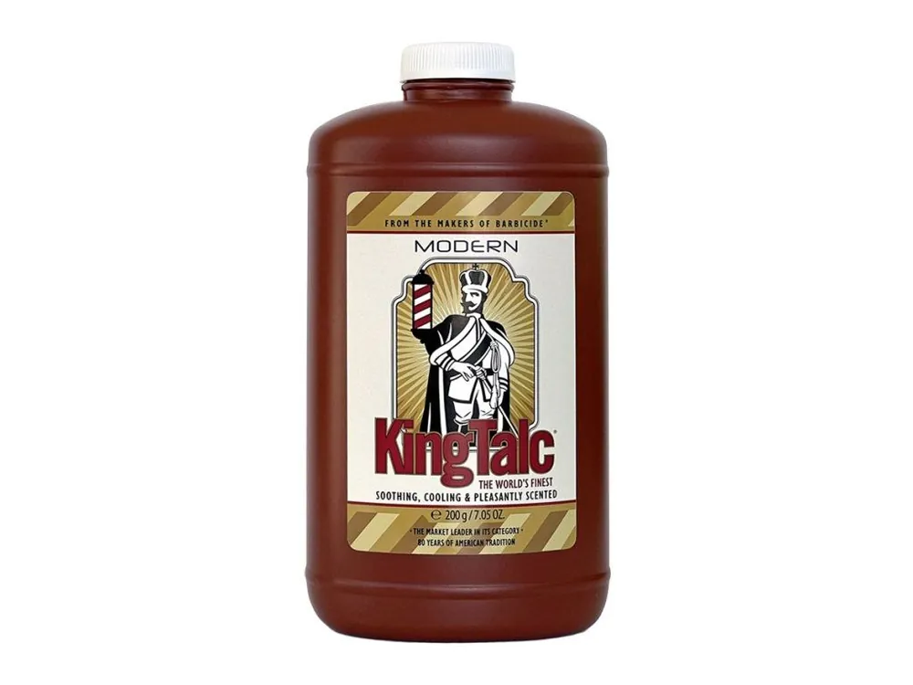Pudr na podrážděnou pokožku po holení a stříhání BARBICIDE King Talc Vintage 200 g Akční Nabídka