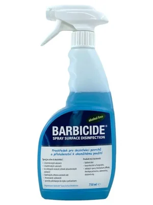 Sprej na dezinfekci povrchů k okamžitému použití BARBICIDE Spray surface disinfection 750 ml Finální Výprodej