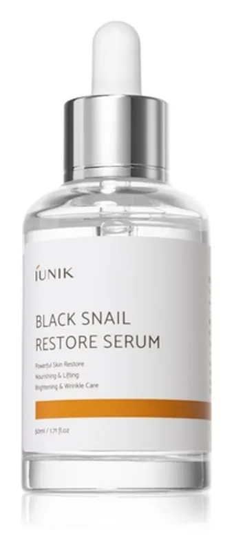 Omezená Nabídka iUNIK Zpevňující sérum proti stárnutí pleti Black Snail Restore Serum (50 ml)