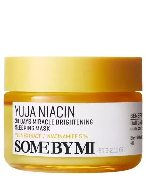 SOME BY MI Noční maska Yuja Niacin Brightening Sleeping Mask (60 g) Speciální Cena