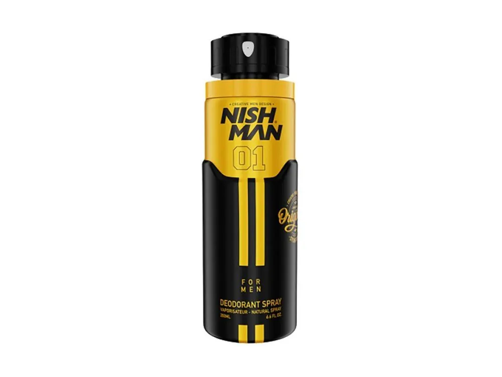 Nízká Cena Deodorant ve spreji pro muže NISH MAN 01 Deodorant spray 200 ml