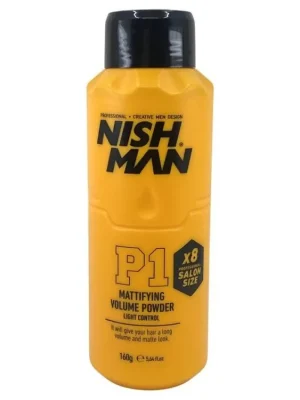 Bezpečná Platba Barber pudr na vlasy NISH MAN Mattifying volume powder Salon size 160 g