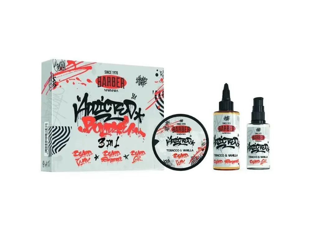 Časově Omezené Sada na vousy MARMARA BARBER Beard set Tobacco & Vanilla