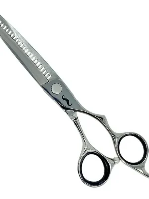 Efilační nůžky MR. MUSTACHE Engrave Silver - 5,5" Top Prodej