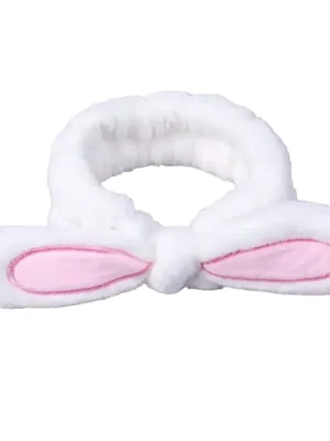 Kosmetická čelenka Fluffy Hair Band - Bílá Přímo Od Výrobce