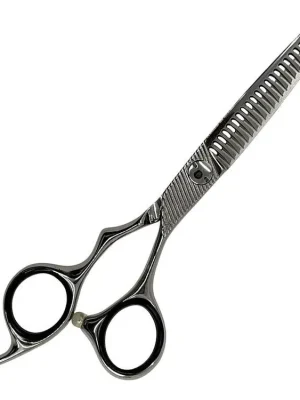 Efilační nůžky pro leváky MR. MUSTACHE Craft Silver Left - 5,5" Výprodej