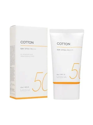 MISSHA Opalovací krém All Around Safe Block Cotton Sun SPF50+ PA++++ (50 ml) Originální