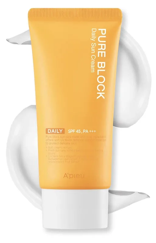A'PIEU Pure Opalovací krém Block Natural Daily Sun Cream SPF45 PA+++ (50 ml) Finální Výprodej