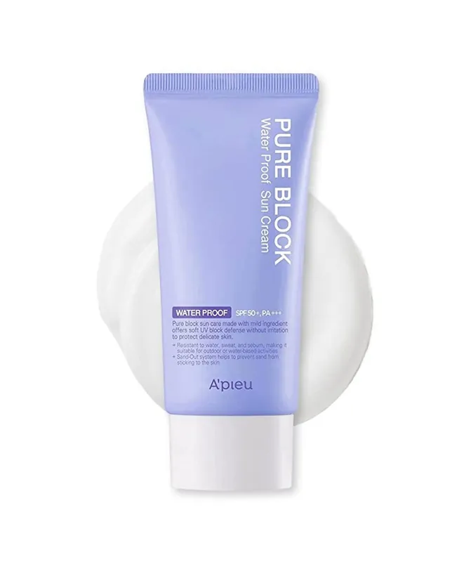 Odeslání Ihned A'PIEU Voděodolný opalovací krém Pure Block Natural Waterpro Sun Cream SPF50+ PA+++ (50 ml)