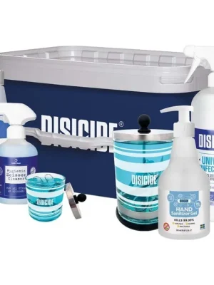 Víkendová Akce Sada dezinfekčních prostředků pro salony DISICIDE Start set Blue