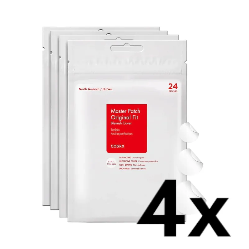 Sezónní Sleva COSRX 4x Čistící náplasti Acne Pimple Master Patch (4 x 24 náplastí)