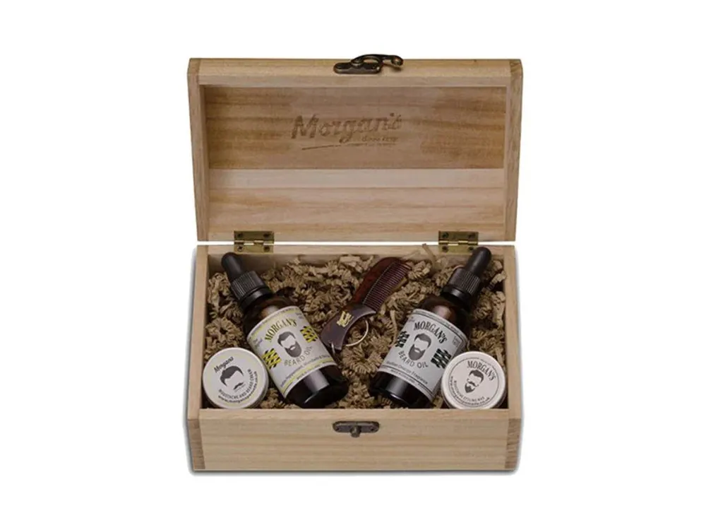 Nejprodávanější Kompletní dárková krabička pro vousáče MORGANS Full beard care gift box