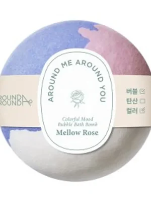 ROUND A’ROUND Koupelová bomba Colorful Mood Bubble Bath Bomb - Mellow Rose Nejlepší Cena