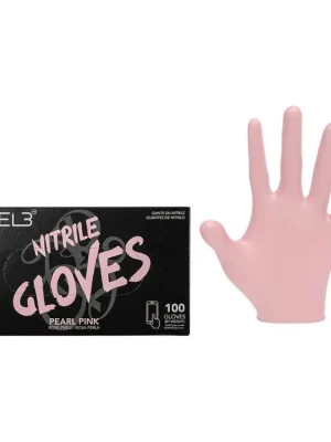 Růžové profesionální nitrilové rukavice L3VEL3 Nitrile gloves L - Pearl Pink 100ks Výprodej