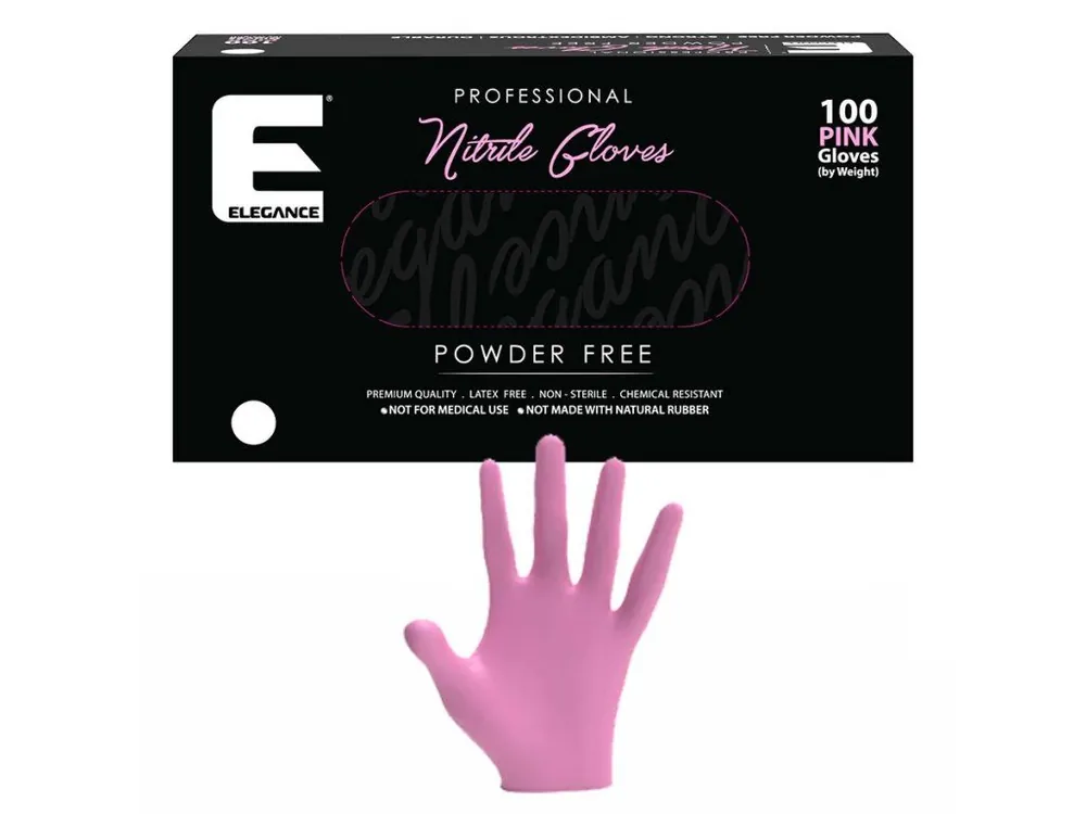 Objednat Nyní Růžové profesionální nitrilové rukavice ELEGANCE Nitrile gloves XL - Pink 100ks