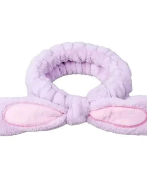 Kosmetická čelenka Fluffy Hair Band - Fialová Časově Omezené