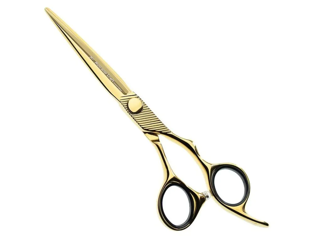 Kadeřnické nůžky MR. MUSTACHE Craft Gold - 6,5" Nová Kolekce