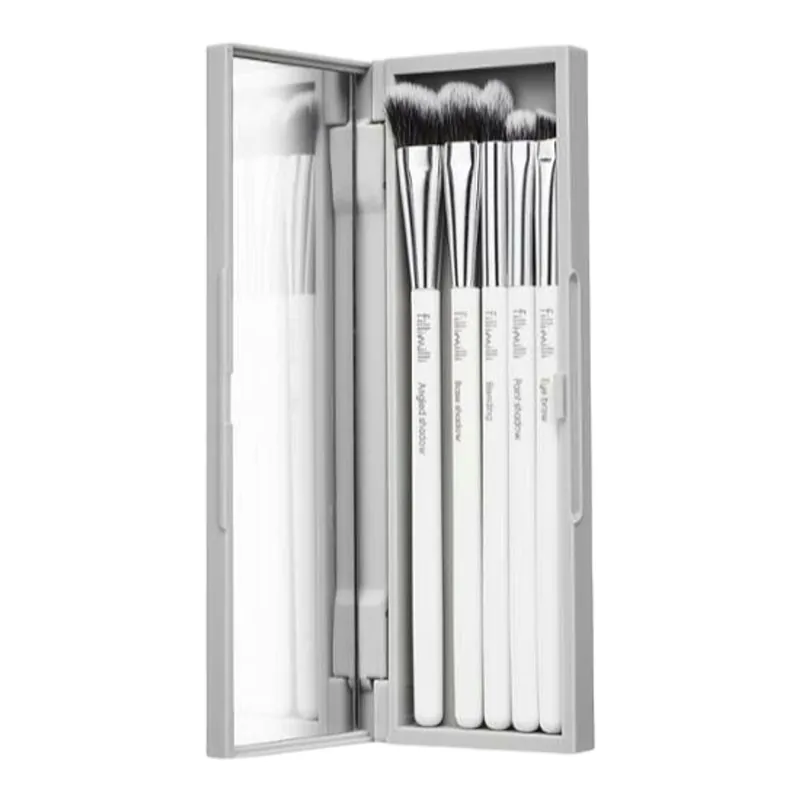 Cenový Hit FILLIMILLI Sada 5 štětců pro oční make-up v pouzdru se zrcátkem Eye Makeup Brush Set