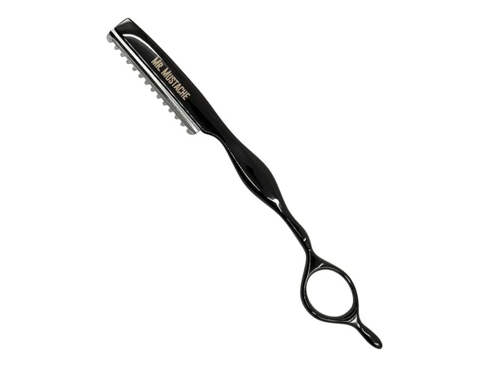 Efilační břitva na seřezávání vlasů MR. MUSTACHE Styling razor Black Expresní Doručení