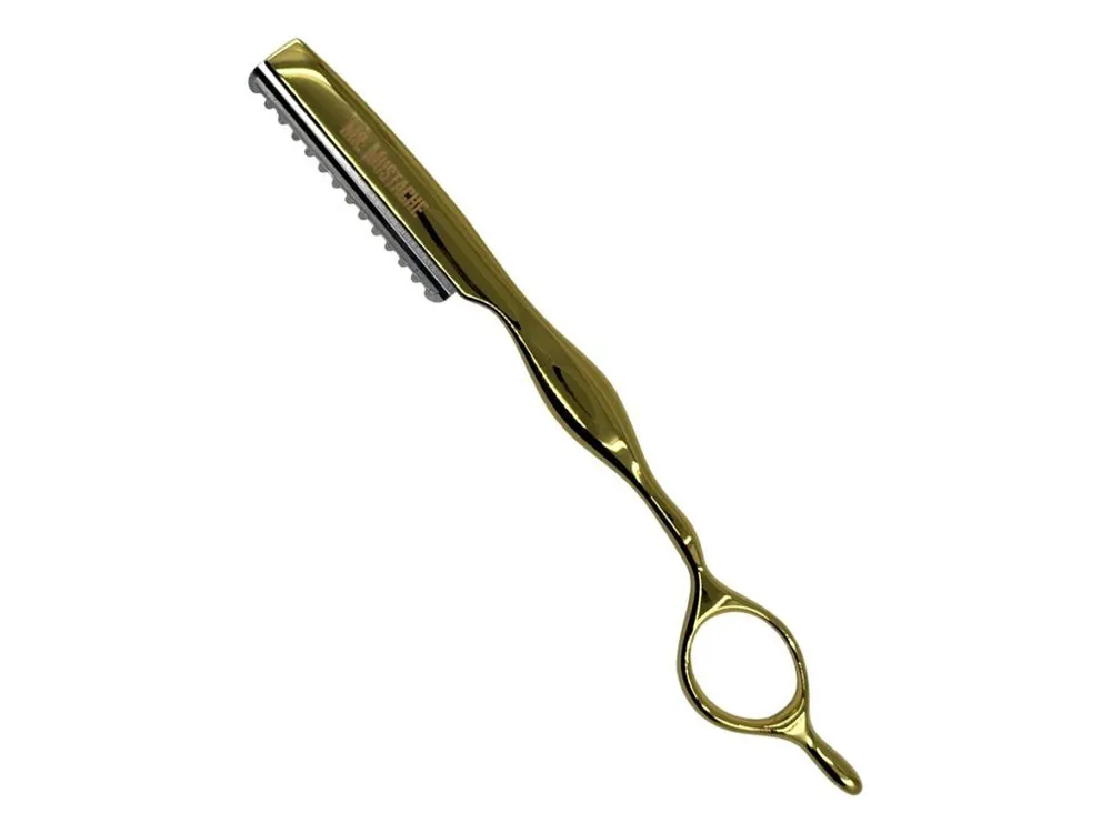 Odeslání Ihned Efilační břitva na seřezávání vlasů MR. MUSTACHE Styling razor Gold