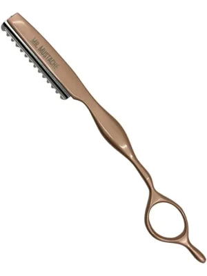 Efilační břitva na seřezávání vlasů MR. MUSTACHE Styling razor Rose gold Dokud Zásoby Vydrží