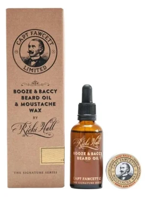 Nakupujte Hned Sada oleje na vousy a vosku na knír CAPTAIN FAWCETT Ricki Hall's Booze and Baccy Oil & Wax gift set