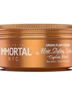 Vosk na vlasy IMMORTAL NYC Captain Black Hair wax Argan & keratin komplex 150 ml Výhodná Nabídka
