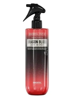 Hit Sezóny Bezoplachový sprej na vlasy IMMORTAL Infuse Dragon blood Leave in spray 500 ml
