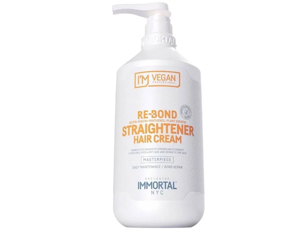Přímo Od Výrobce Krém na rovnání vlasů IMMORTAL VEGAN Re-Bond Straightener hair cream 1000 ml