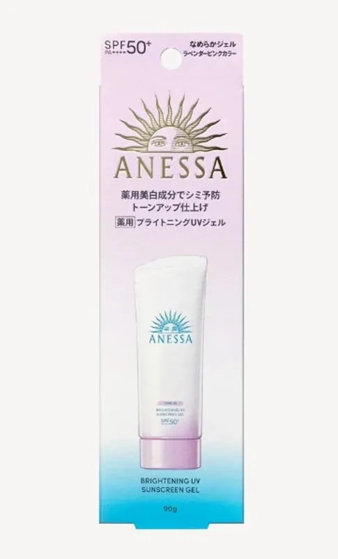 SHISEIDO ANESSA Opalovací gel a primer Brightening UV Sunscreen Gel SPF 50+ PA++++ (90 g) 2024 Edition Omezená Nabídka
