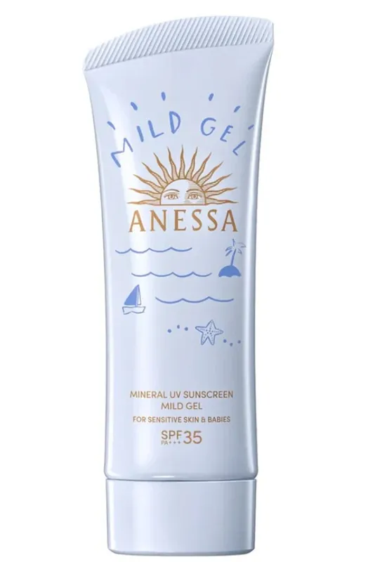 Ihned K Objednání SHISEIDO ANESSA Opalovací gel a primer Mineral UV Sunscreen Mild Gel SPF 35 PA+++ (90 g)