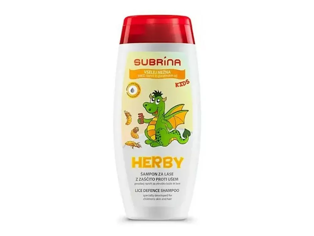Výprodej SUBRÍNA For Kids Herby Lice Defence Shampoo 250ml - dětský šampon na ochranu proti vším