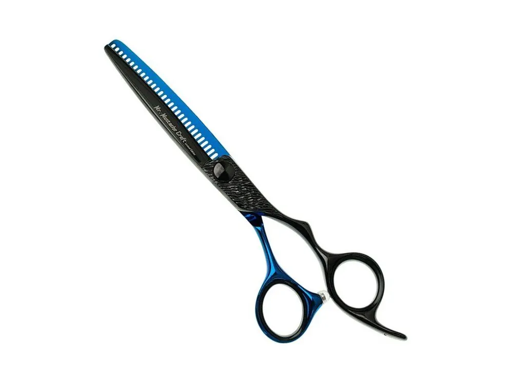Efilační nůžky MR. MUSTACHE Craft Black-Blue 6,0" Nejlepší Volba