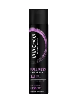 SYOSS Professional FULLNESS Hairspray 3in1 300ml - silně tužící lak pro objem vlasů Levný