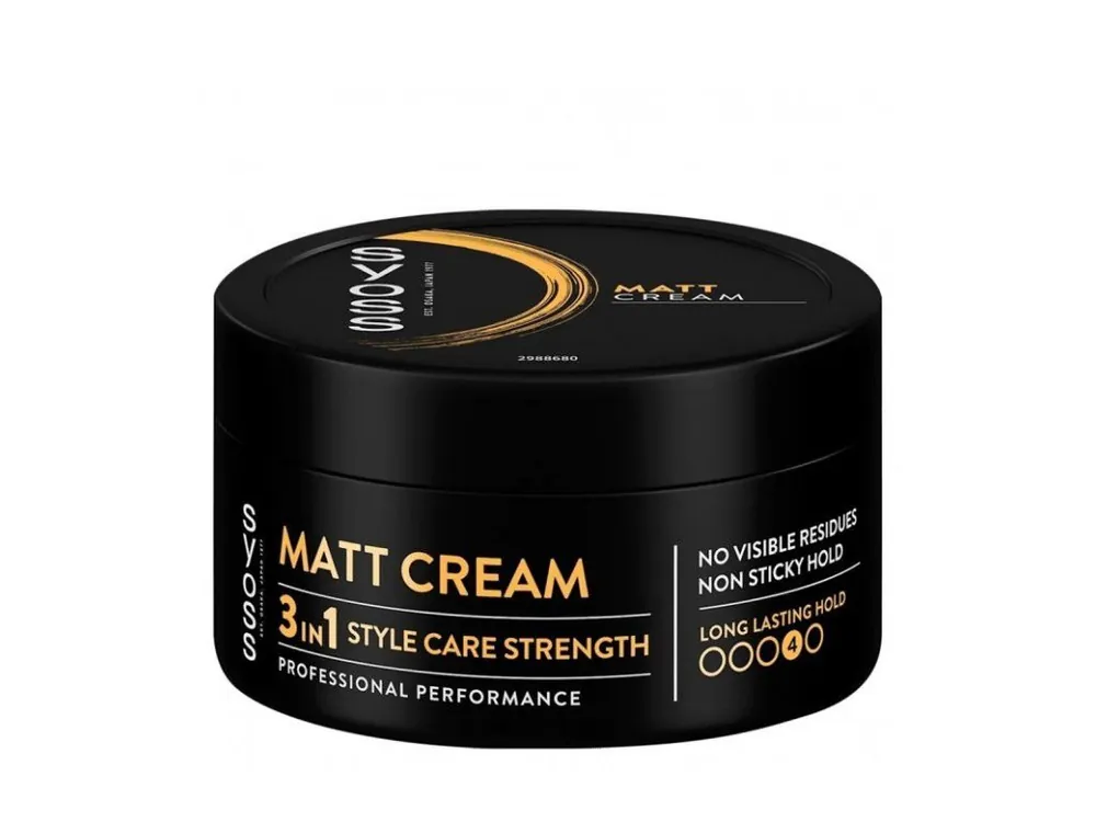 SYOSS Professional MATT Cream 3in1 100ml - matující stylingová pasta na vlasy Sezónní Sleva