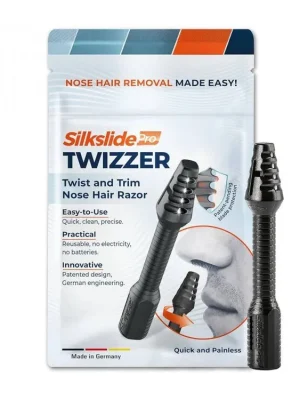 SILKSLIDE Pro TWIZZER Nose Hair Razor - nástroj na odstranění chloupků v nose a uších Sleva