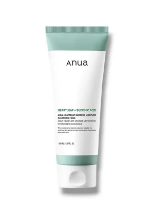 ANUA Čisticí pěnový gel Heartleaf Succinic Moisture Cleansing Foam (150 ml) Vysoce Kvalitní