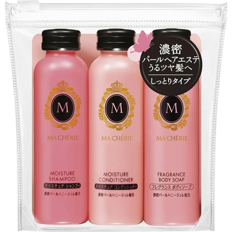 SHISEIDO Set vlasové a tělové kosmetiky Ma Cherie Moisture Hair & Body EX Travel Set (3 x 50 ml) Nejlepší Volba